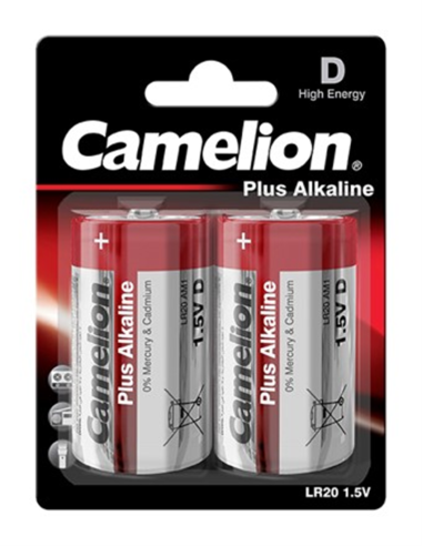  PILAS CAMELION - LR20 / D / Mono - 1.5 V -  blister con 2 pilas