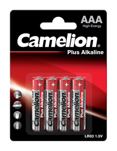  PILAS CAMELION - LR03 / AAA / Micro - 1.5 V - blister con 4 pilas
