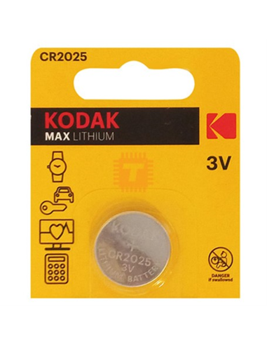  PILA BOTON  KODAK ULTRA CR2025 (PACK 5Uds)  1UNIDAD