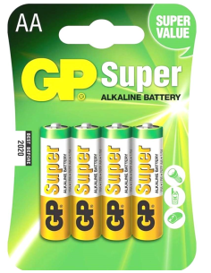  PILA ALCALINA GP LR06 AA BLOQUE 4 Uds