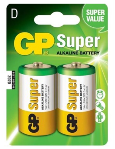  PILA ALCALINA GP LR20 BLOQUE 2 Uds