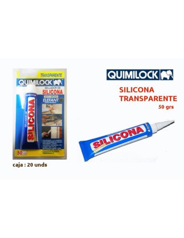  SILICONA TRANSPARENTE QUIMILOCK 50Grs.