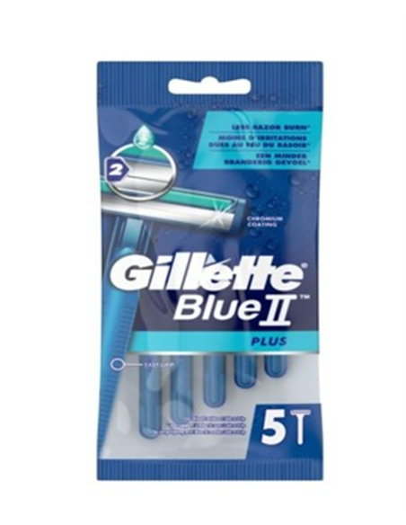  MAQUINILLA DE AFEITAR "GILLETTE" BLUE II BOLSA 5 UNIDADES