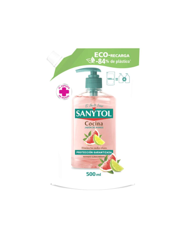  Sanytol Eco-recarga jabón de manos cocina 500ML
