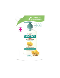  Sanytol Eco-recarga jabón de manos nutritivo 500ML