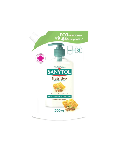  Sanytol Eco-recarga jabón de manos nutritivo 500ML